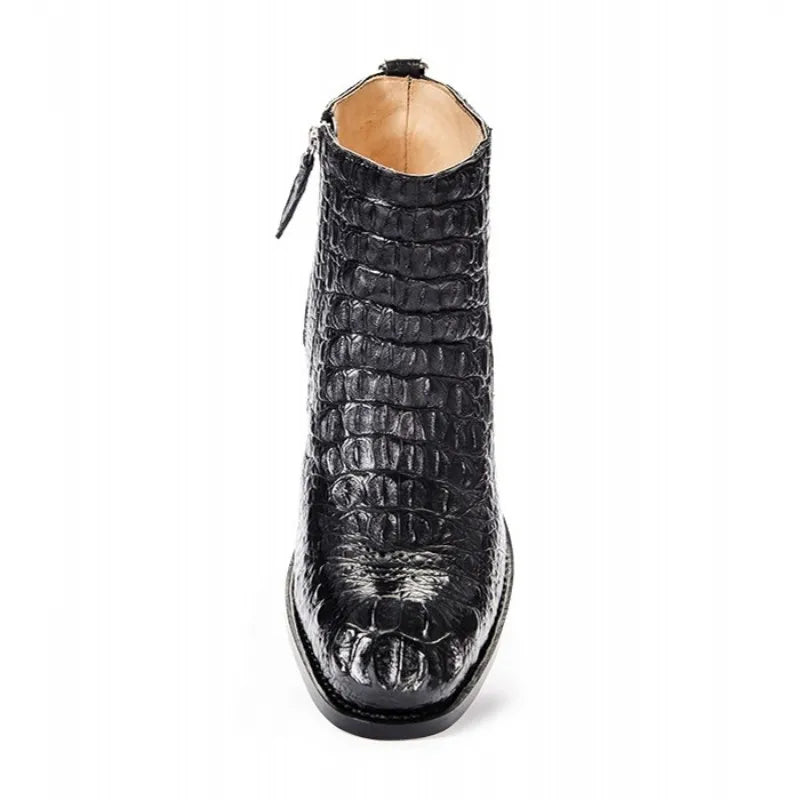 Men's Luxury Crocodile Leather Boots