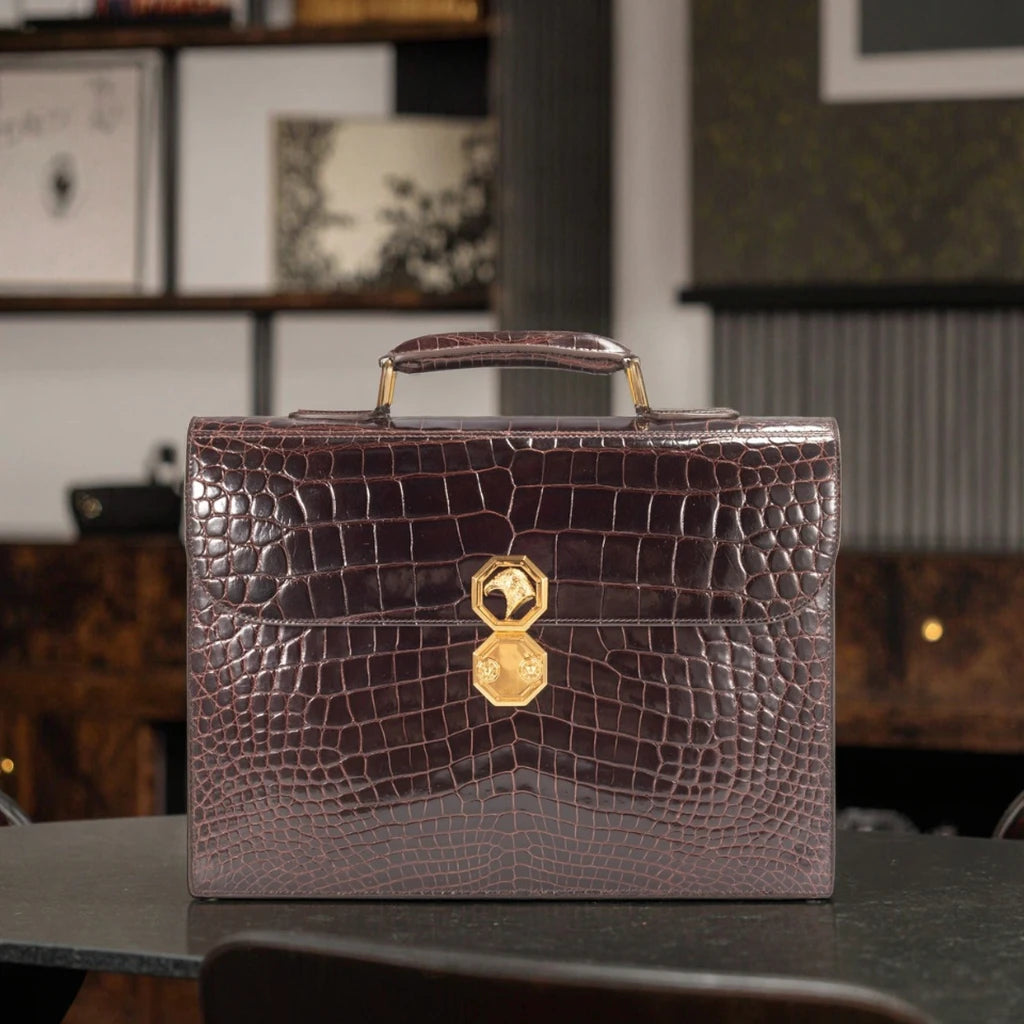 Genuine Nile Crocodile Business Briefcase