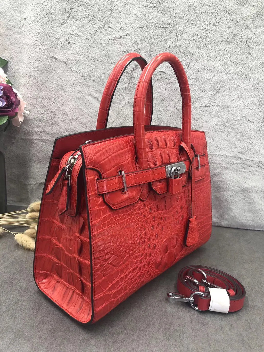 Genuine Crocodile Leather Crossbody Bag