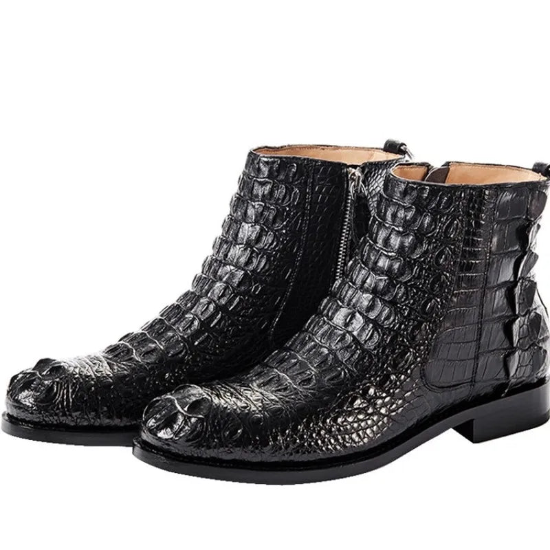 Men's Luxury Crocodile Leather Boots