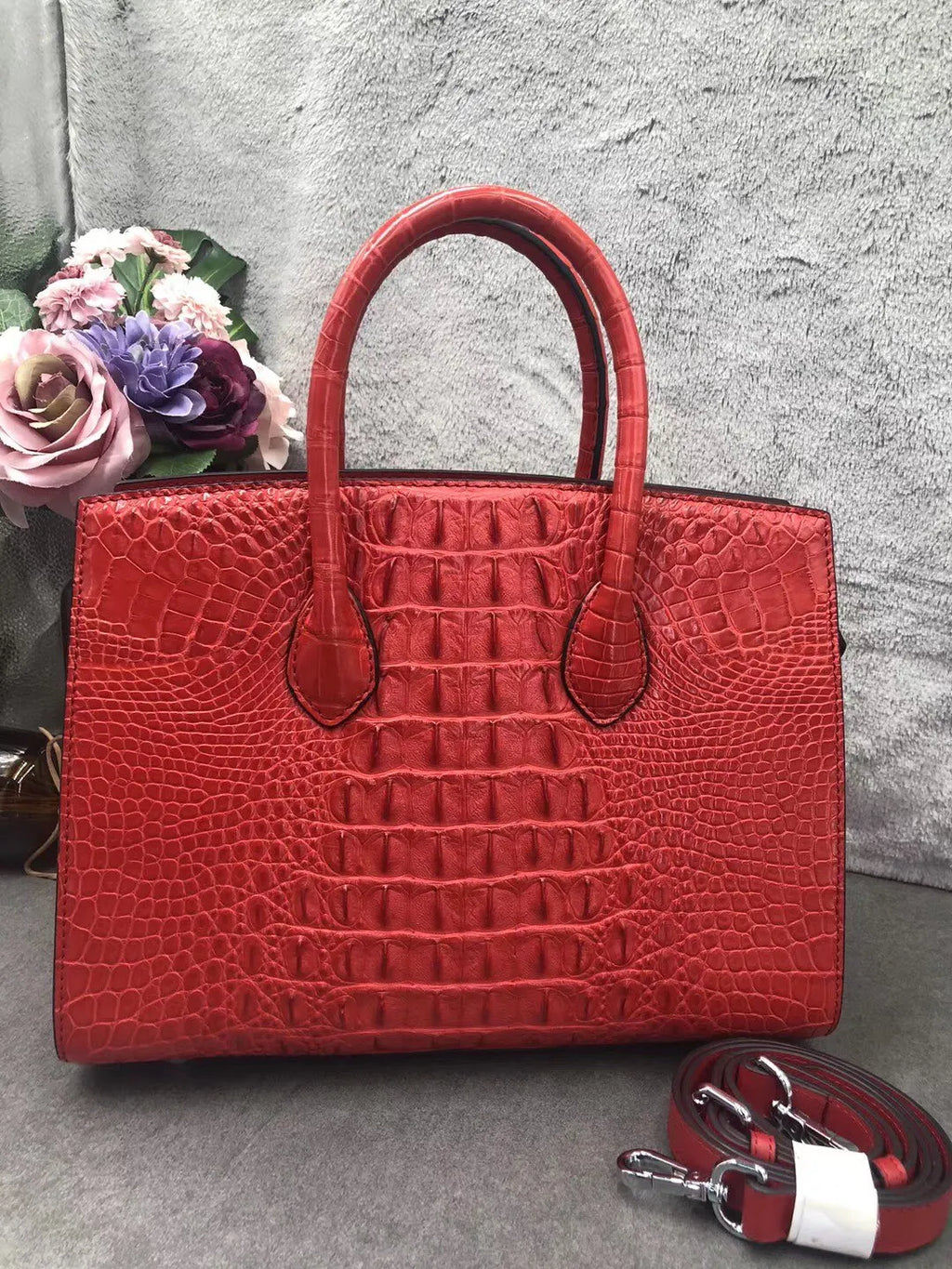 Genuine Crocodile Leather Crossbody Bag