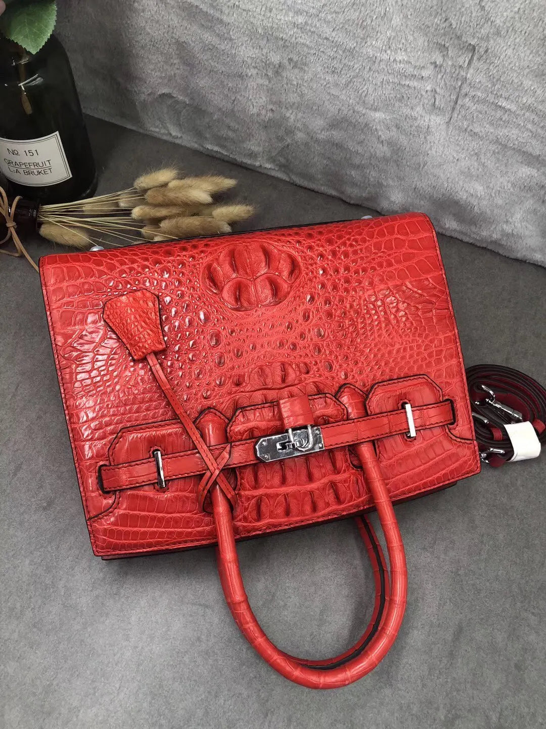 Genuine Crocodile Leather Crossbody Bag