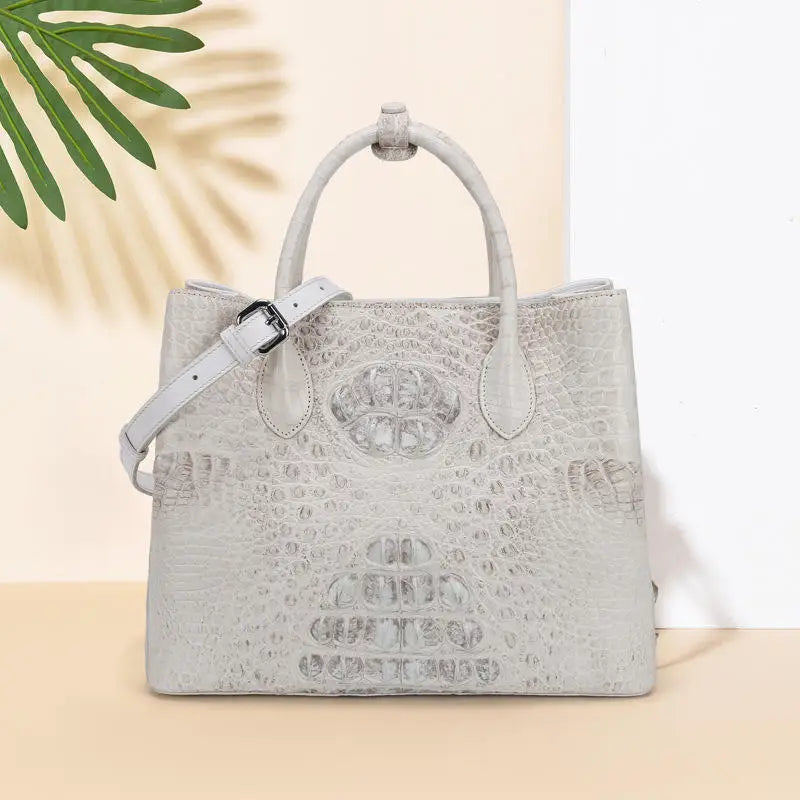 Genuine Crocodile Leather Handbag