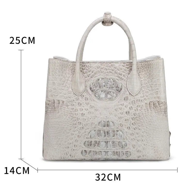 Genuine Crocodile Leather Handbag