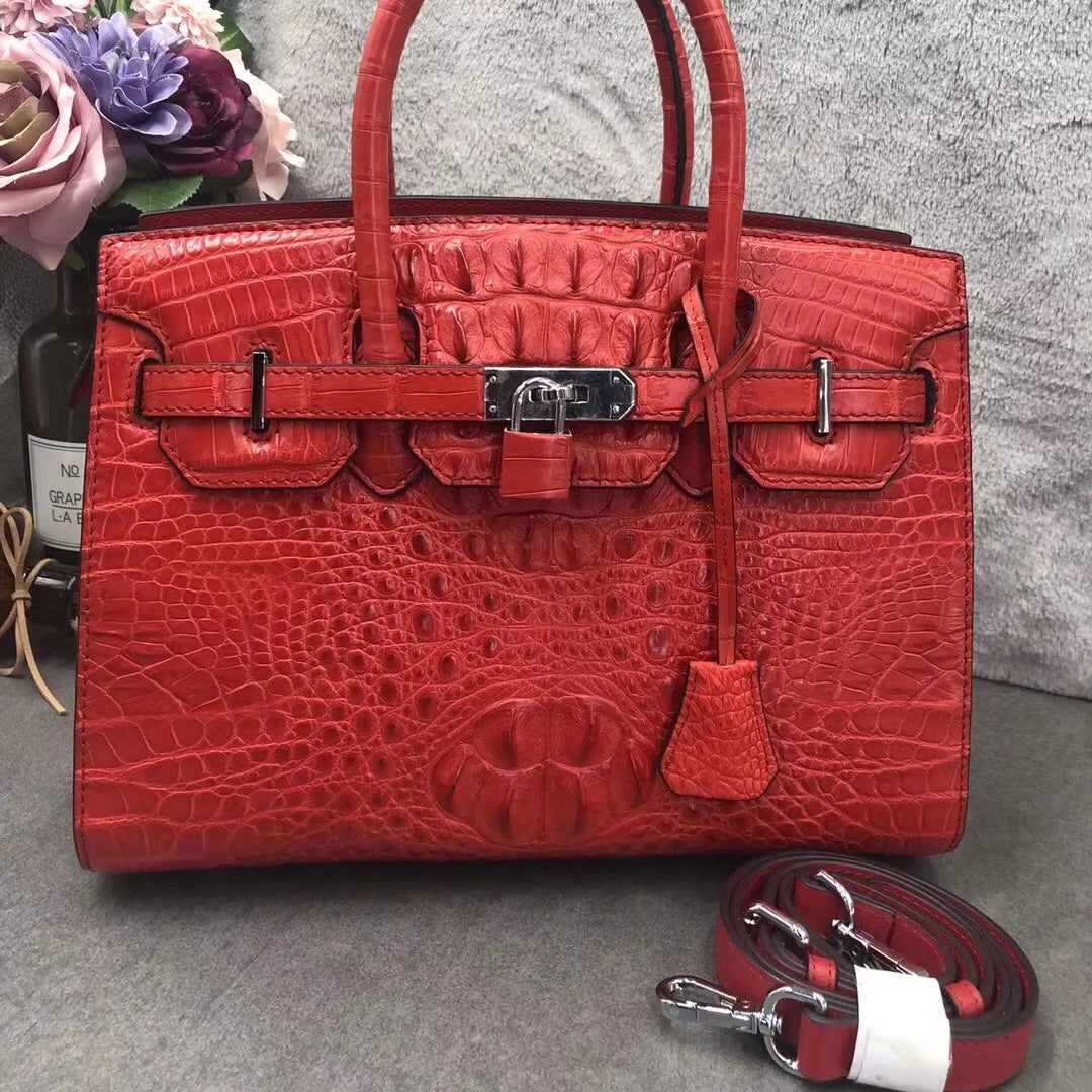 Genuine Crocodile Leather Crossbody Bag