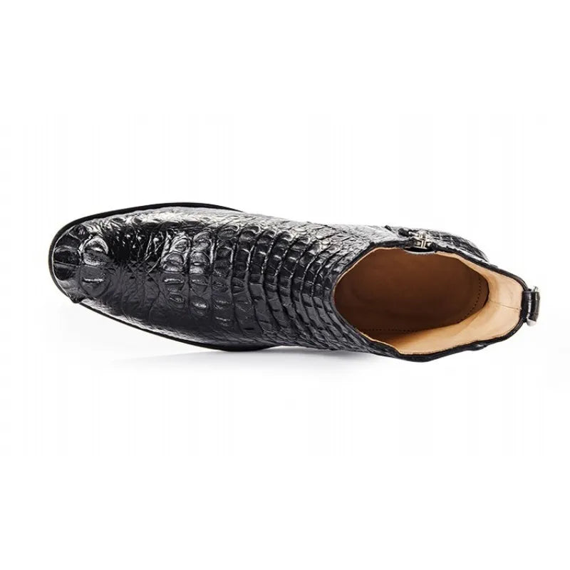 Men's Luxury Crocodile Leather Boots