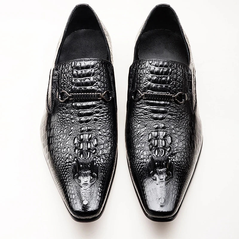 Luxury Crocodile Leather Dress Shoes