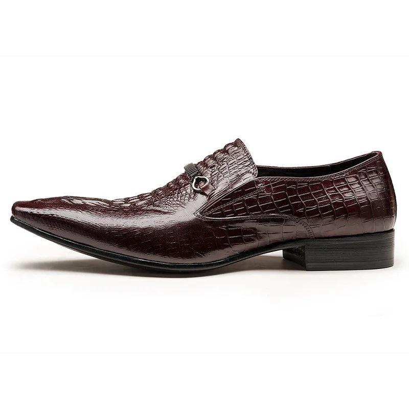 Luxury Crocodile Leather Dress Shoes