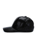 Men's Genuine Leather Snake Cap