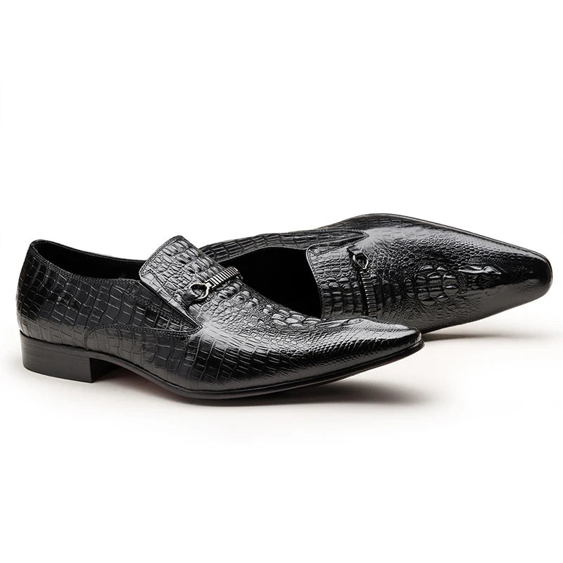 Luxury Crocodile Leather Dress Shoes