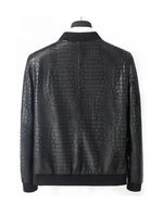 Men's Slim Crocodile Leather Jacket