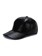 Men's Genuine Leather Snake Cap