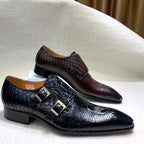 Men's Italian Leather Exotic Oxfords