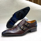 Men's Italian Leather Exotic Oxfords