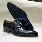 Italian Leather Python Oxford Shoes