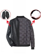 Men's Slim Crocodile Leather Jacket