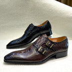 Men's Italian Leather Exotic Oxfords