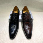 Men's Italian Leather Exotic Oxfords