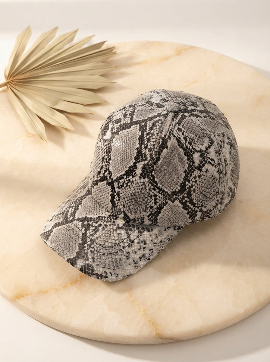 Men's Genuine Leather Snake Cap - luxury-product-features